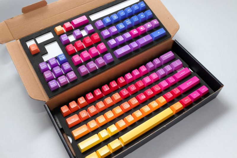 Капачки за механична клавиатура Ducky Afterglow, 108-Keycap Set ABS, Double-Shot, US Layout - Image 14