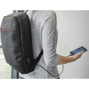Раница за лаптоп HAMA Manchester, До 40 см (15.6"), USB порт, Черна, 216489 - Image 6