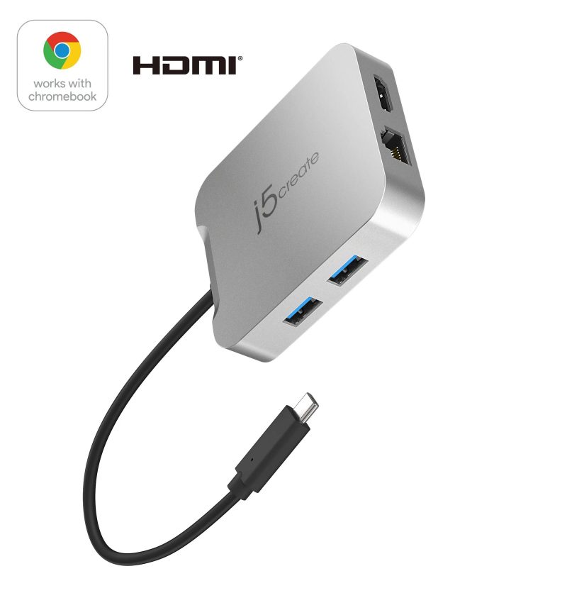 Докинг станция j5create JCD391 4K60 Elite USB-C PD, USB-A, HDMI, RJ-45 - Image 2
