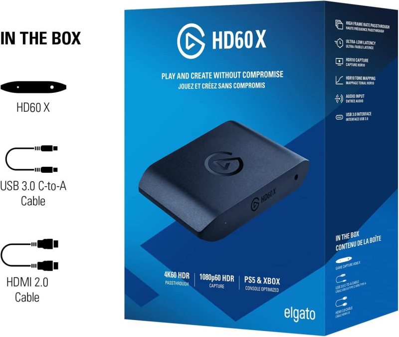 Външен кепчър ELGATO HD60 X, HDR 4K, HDMI - Image 10