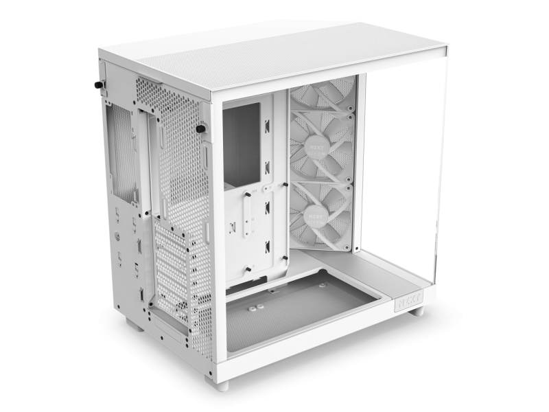 Кутия NZXT H6 Flow RGB Matte White - Middle Tower - Image 8
