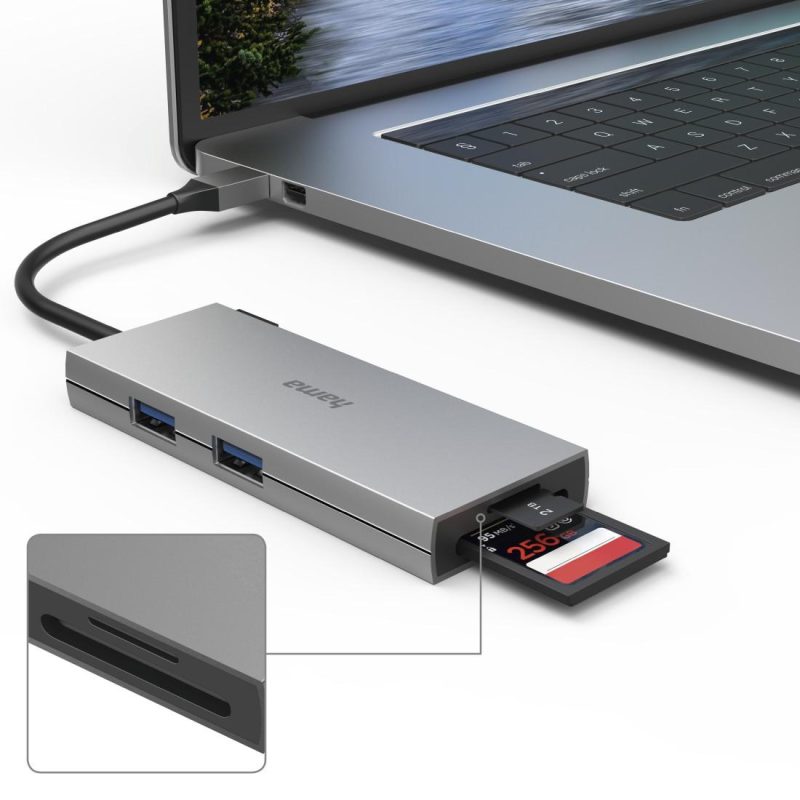 6-портов хъб USB-C, 2 x USB-A, USB-C, HDMI, SD, microSD - Image 5