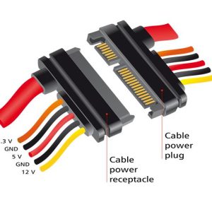Удължителен кабел SATA III DeLock, SATA 6 Gb/s 22 pin мъжко - SATA 22 pin женско, (3.3 V + 5 V + 12 V), 20 cm - Image 3