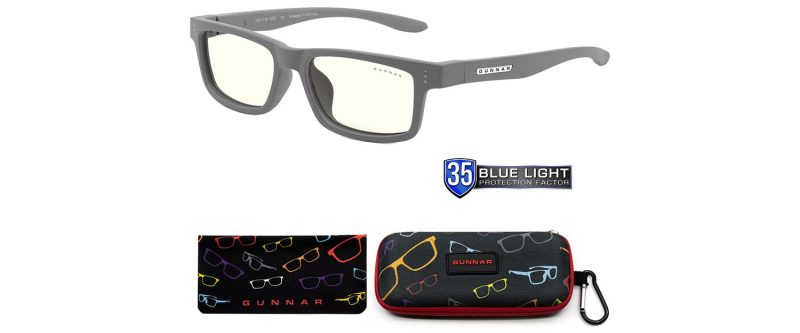 Детски компютърни очила GUNNAR Cruz Kids Small, Clear Natural, Сив - Image 4