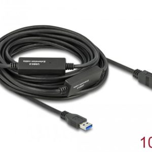 Кабел Delock USB-A - USB-B, USB 3.2, 10м