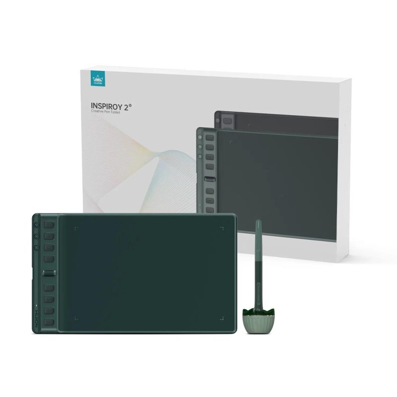 Графичен таблет HUION Inspiroy 2 M, 5080 LPI, Зелен - Image 6