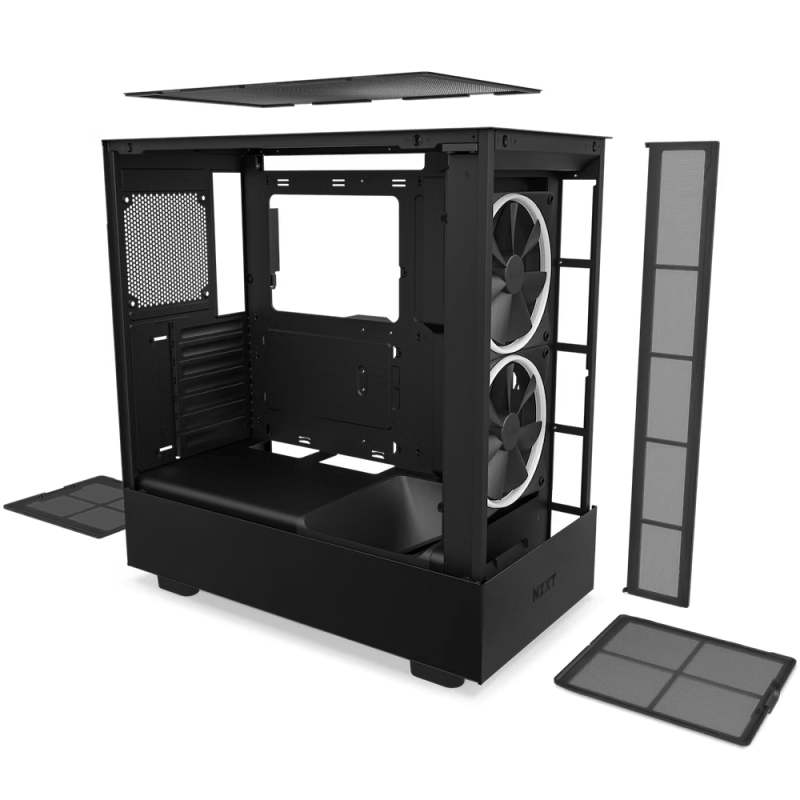 Кутия NZXT H5 Elite Matte Black, Tempered Glass, Mid-Tower - Image 4