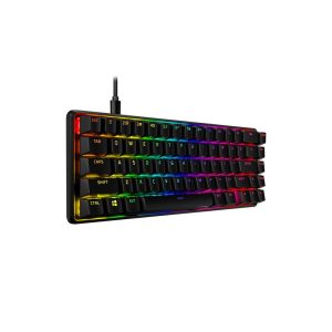Геймърскa механична клавиатура HyperX Alloy Origins 65, HyperX червени суичове, Черен - Image 3