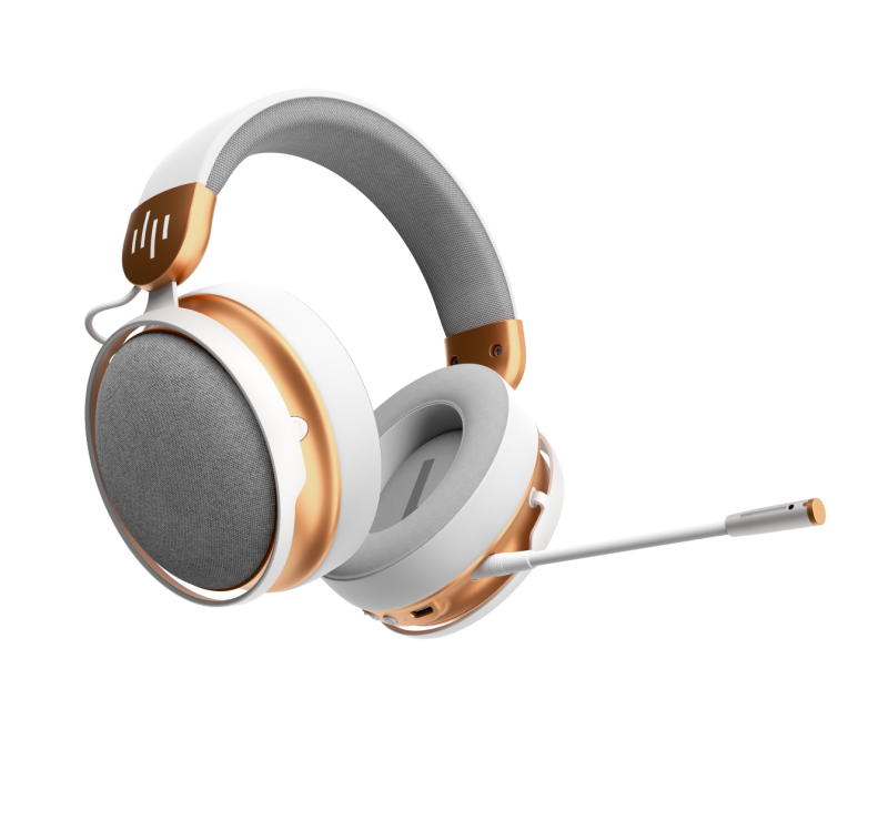 Геймърски безжични слушалки Dark Project Sono Wireless - White/Gold - Image 8