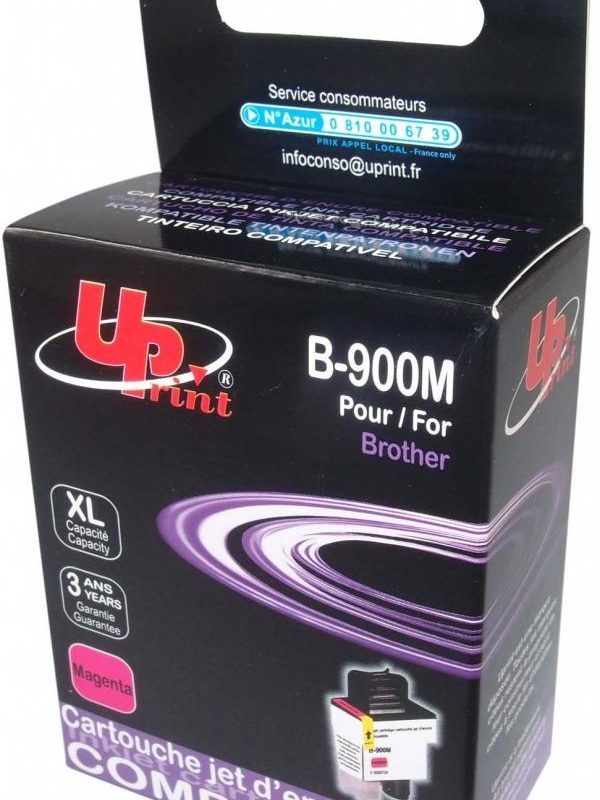 Мастилница UPRINT LC900, BROTHER, Magenta