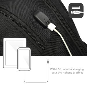 Раница за лаптоп ACT AC8530, до 15.6", USB изход, Черна - Image 4