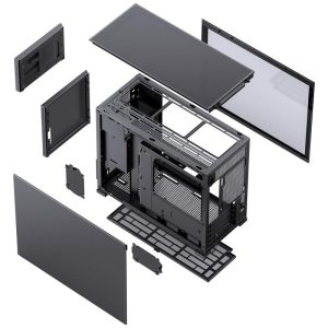 Кутия Jonsbo D31 Mesh Screen TG, mATX, Черен - Image 9