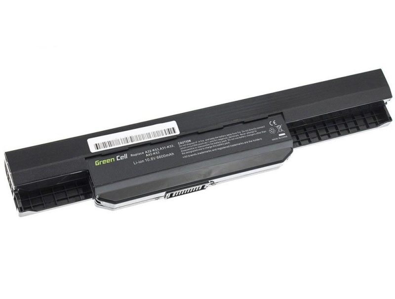 Батерия  за лаптоп GREEN CELL, Asus K53 K53E K53S K53SV X53 X53S X53U X54 X54C X54H, 11.1V, 6600mAh - Image 2