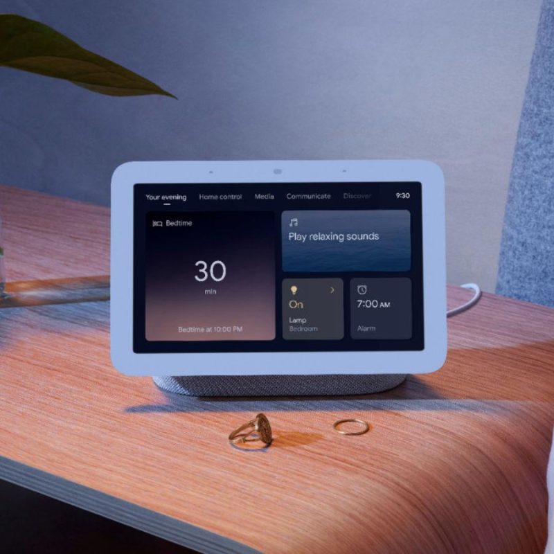 Смарт тонколона Google Nest Hub 2nd gen, Сензорен екран, Гласов асистент, Тъмно сива - Image 5