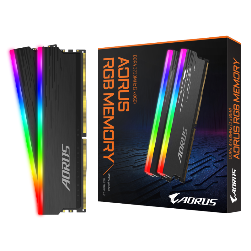Памет Gigabyte AORUS RGB 16GB DDR4 (2x8GB) 3733MHz CL18-22-22-42 - Image 5