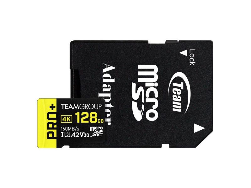 Карта памет Team Group PRO Plus microSDXC 128GB, UHS-I U3, A2, V30 + SD Адаптер - Image 3
