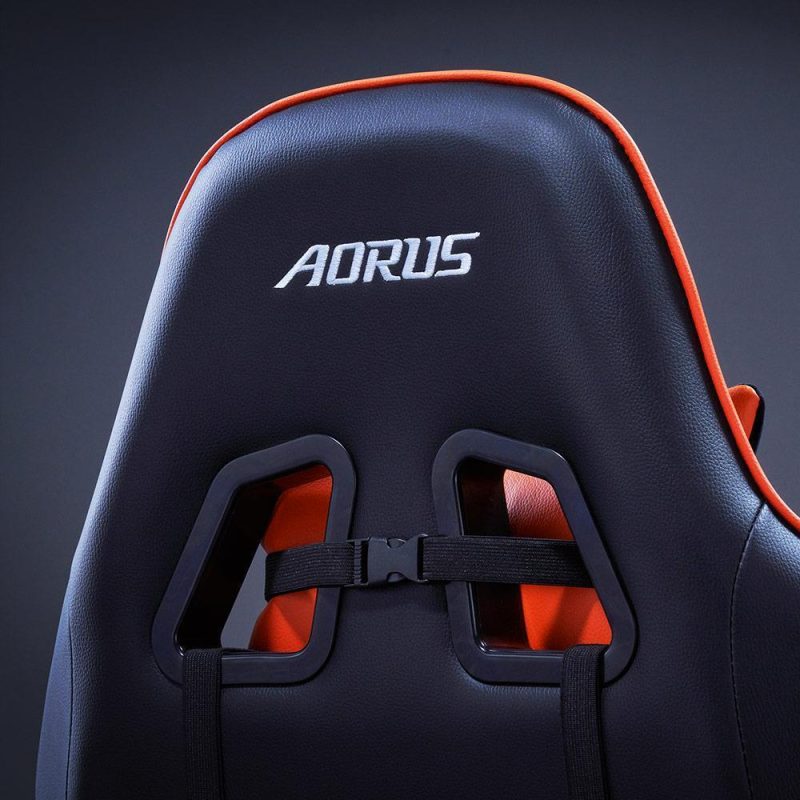 Геймърски стол Gigabyte Aorus AGC310, Черно и Оранжево - Image 7
