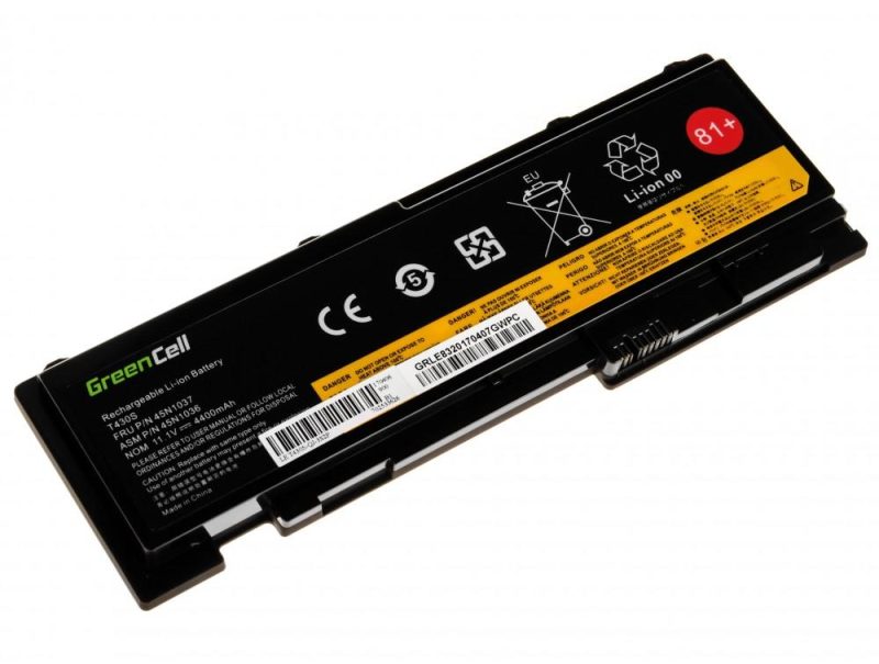 Батерия  за лаптоп GREEN CELL Lenovo ThinkPad T430S T430SI 42T4844, 11.1V, 4400mAh - Image 2