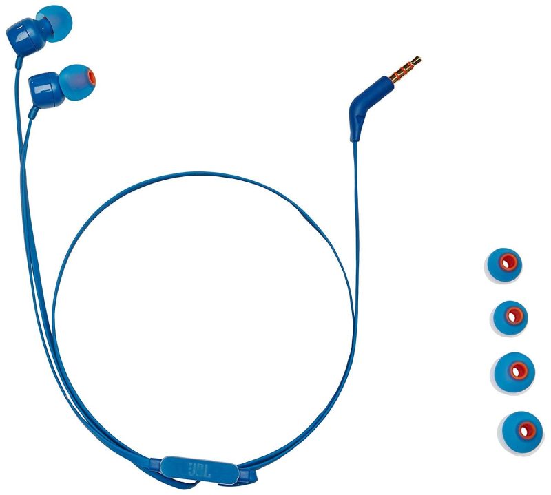 Слушалки JBL T110, In Ear, Син - Image 2