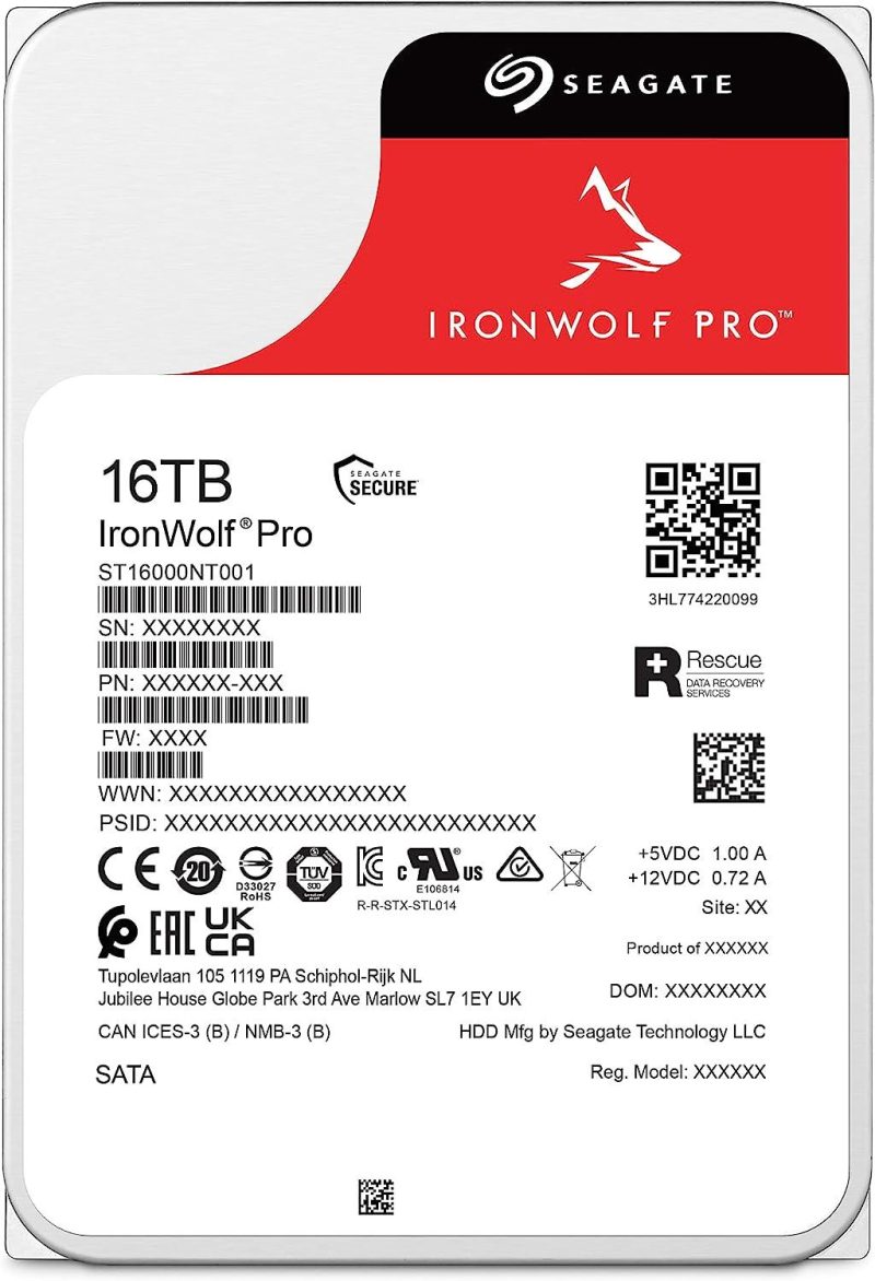 Хард диск SEAGATE IronWolf ST16000NT001, 16TB, 256MB Cache, SATA 6.0Gb/s - Image 2