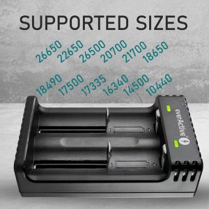 Зарядно устройство за LiIon батерии 3,7v CR18650,CR123,14500 2 гнездa USB micro LC-200 EverActive - Image 3