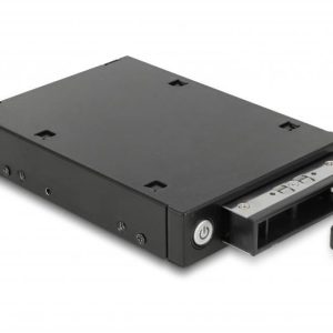 Чекмедже Delock 3.5″, За 1 x 2.5″ U.2 NVMe SSD или SATA / SAS HDD / SSD, Черен - Image 4