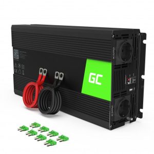 Инвертор GREEN CELL, 12/220V,  DC/AC, 1500W/3000W, Модифицирана синусоида