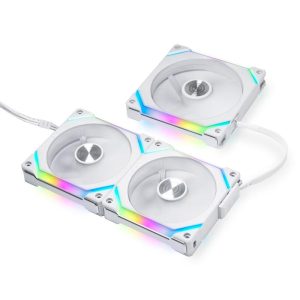 Вентилатори Lian-Li UNI SL120 V2 RGB PWM, 3 броя в комплект, Включен контролер, Бял - Image 3