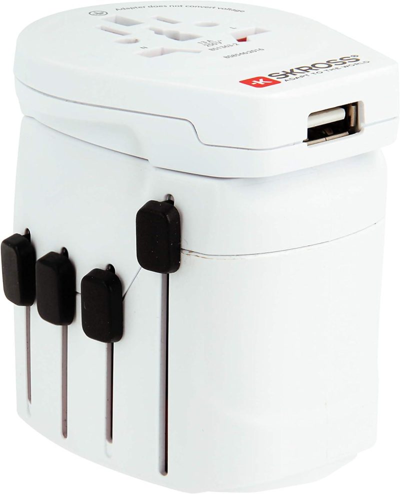 Адаптер SKROSS PRO USB, 1.302539, World, Бял - Image 2