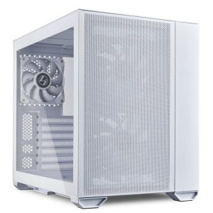 Кутия Lian Li O11 Air Mini Tower, Tempered Glass, Бяла