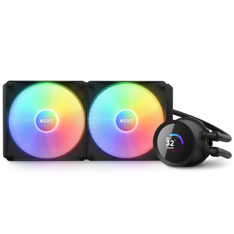 Охладител за процесор NZXT Kraken 280 RGB Black, LCD Display - Image 3