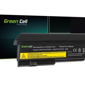 Батерия за лаптоп GREEN CELL, IBM Lenovo ThinkPad X200 X201 X201i 42T4534, 10.8V, 6600mAh