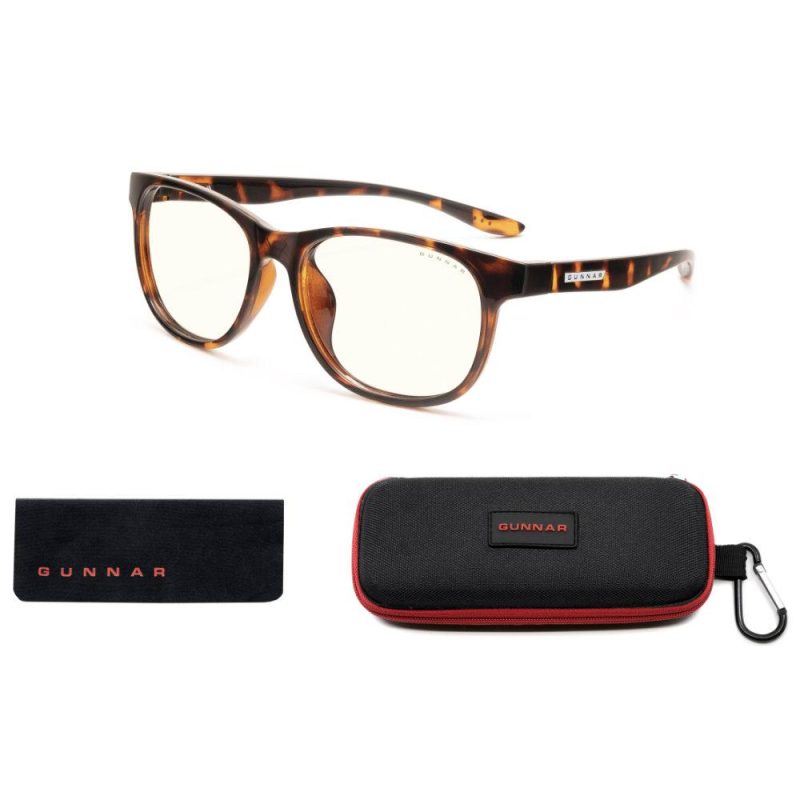 Детски компютърни очила GUNNAR Rush Kids 12+, Clear Natural, Кехлибар - Image 4
