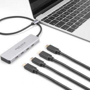 USB хъб Delock 64231, USB-C - 4 x USB-C, 10 Gbps - Image 2