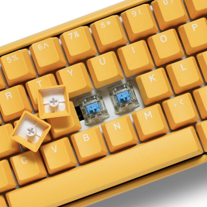 Геймърскa механична клавиатура Ducky One 3 Yellow SF 65, Cherry MX Clear суичове - Image 5