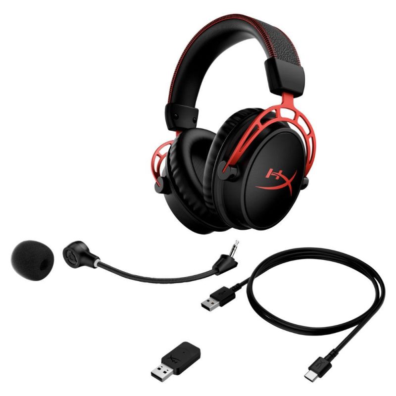 Геймърски слушалки HyperX Cloud Alpha Wireless, Черен/Червен - Image 6