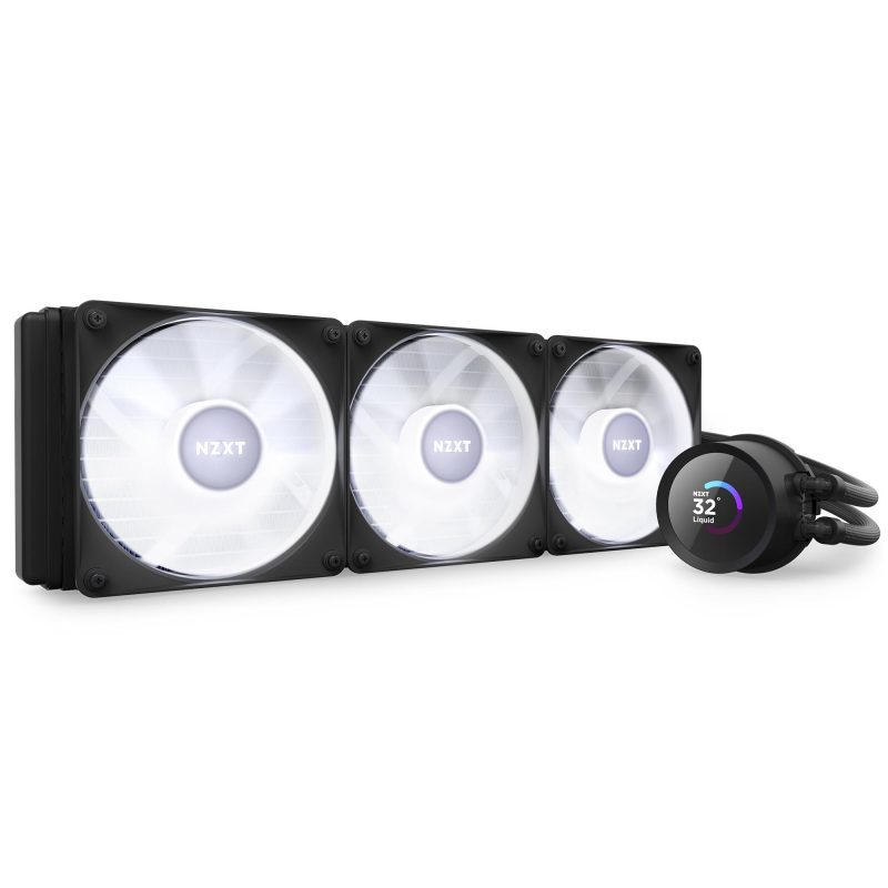 Охладител за процесор NZXT Kraken 360 RGB Black, LCD Display - Image 9