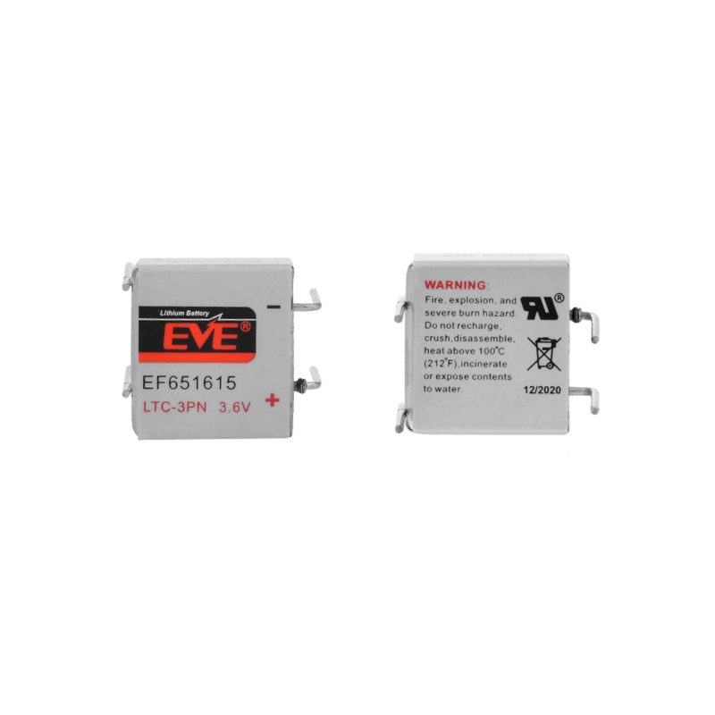 Литиево тионилхлоридна  батерия LTC-3PN  EP651615 industrial 3,6V  400mAh EVE BATTERY - Image 2