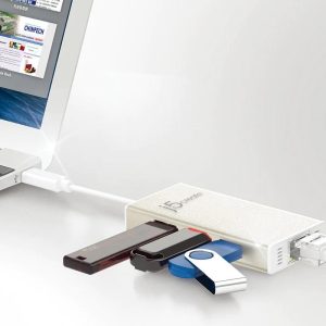 Хъб 3-портов J5create JCH471, USB-C 3.1, USB-A 3.0, Gigabit Ethernet - Image 5