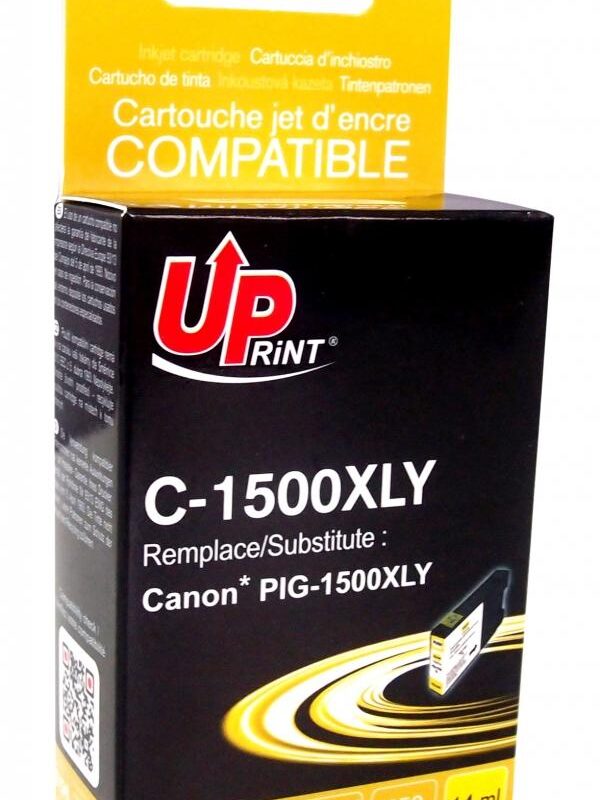 Мастилница UPRINT PGI1500 Canon, Жълт