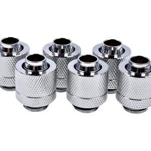 Фитинг Alphacool Eiszapfen, Удължител, 13/10mm, G1/4, Сребрист, 6 броя - Image 2