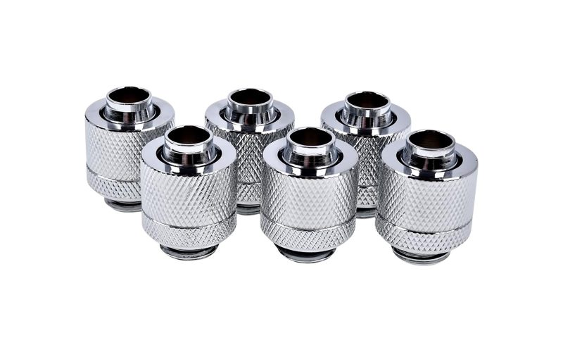 Фитинг Alphacool Eiszapfen, Удължител, 13/10mm, G1/4, Сребрист, 6 броя - Image 2
