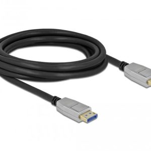 Кабел Delock DisplayPort 2.0 мъжко - DisplayPort мъжко, 3.0м, 10K, Черен