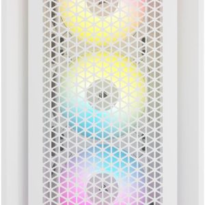 Кутия Corsair iCUE 5000D RGB Airflow Mid Tower, Tempered Glass, Бяла - Image 2