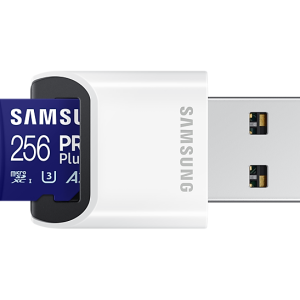 Карта памет Samsung PRO Plus, microSDXC, UHS-I, 256GB, Адаптер, USB четец - Image 3