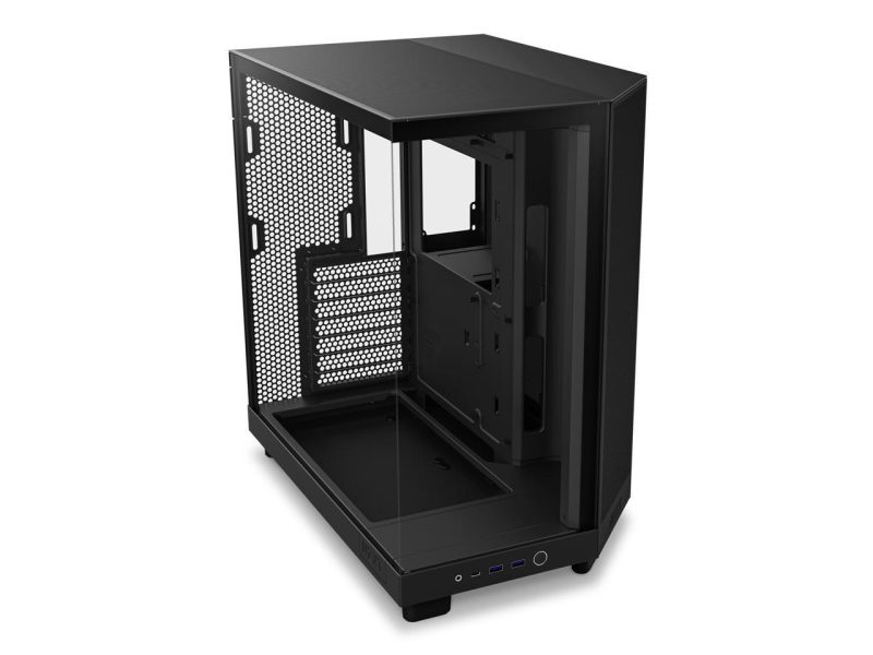 Кутия NZXT H6 Flow RGB Matte Black - Middle Tower - Image 8