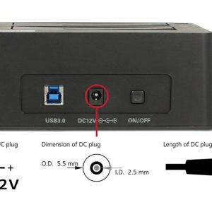 Външна докинг станция Delock 62661, за 2.5"/3.5" HDD/SSD, USB 3.0, Функция за клониране, Черен - Image 5