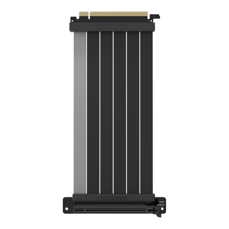 Кабел за вертикален монтаж за видео карта Cooler Master, Riser Cable PCIe 4.0 x16, 200mm, V2, Черен - Image 2