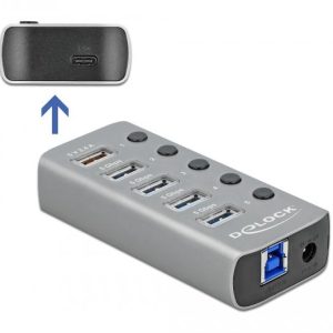 USB хъб, 7-портов, DELOCK-63263 - Image 2