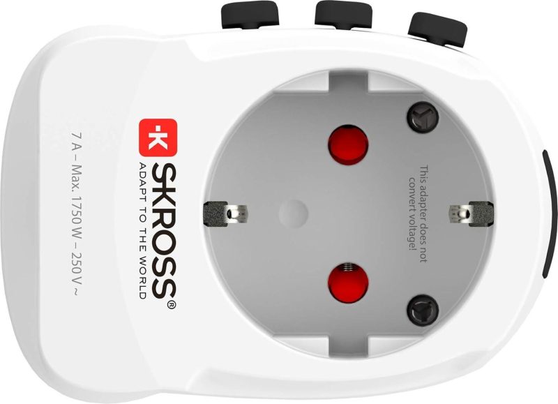 Адаптер SKROSS PRO Light USB, 1.302472, World, Бял - Image 3